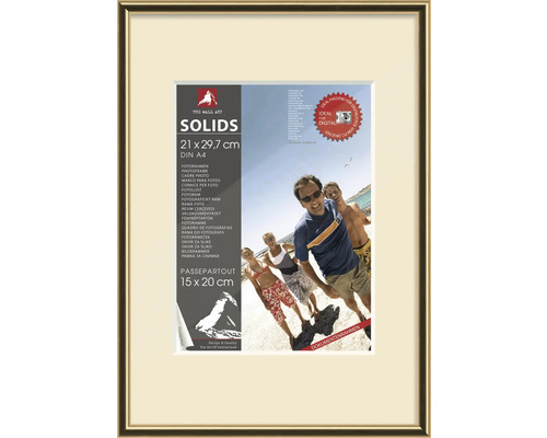 Ramă foto plastic The Wall aurie 21x29,7 cm (DIN A4) | HORNBACH