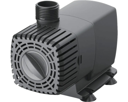 Pompă de iaz neagră cu racord de ieșire striat