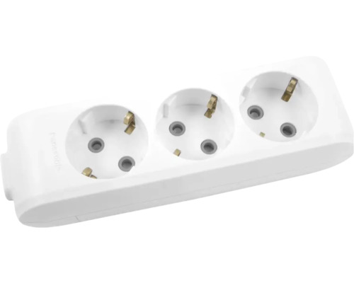 Multipriză electrică fără cablu Panasonic 3 prize, alb | HORNBACH