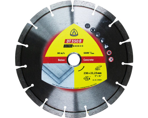 Disc diamantat debitare beton Klingspor DT 350 B EXTRA Ø230x2,6x22,23 mm