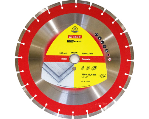 Disc diamantat debitare beton Klingspor DT 350 B EXTRA | HORNBACH