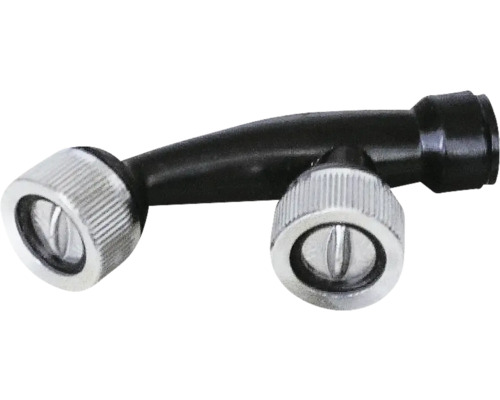 Duză dublă oțel inoxidabil în formă de Y Cap de pulverizare cu duze duble pentru furtun de grădină