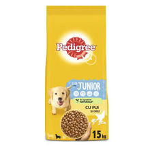 Hrană uscată pentru câini Pedigree Junior cu pui și orez 15 kg-thumb-0
