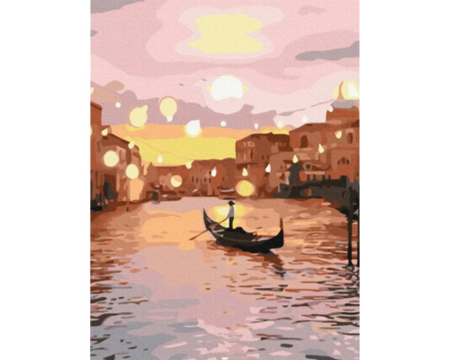 Pictură pe numere Evening in Venice 30x40 cm