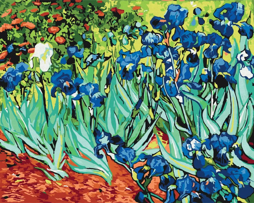 Pictură pe numere Van Gogh Irises 30x40 cm