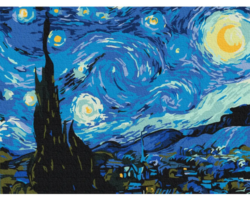 Pictură pe numere Van Gogh Starry Night 30x40 cm