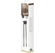Suport prosop Lenz Nero 2 brațe negru-thumb-3