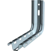 Consolă metalică pentru rafturi cu găuri pentru fixare
