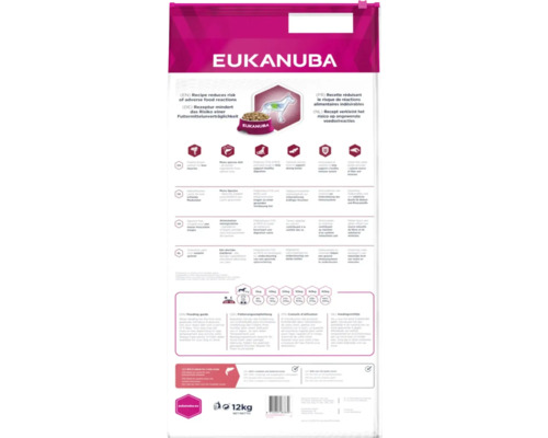 Hrană uscată pentru câini Eukanuba, ambalaj de 12 kilograme