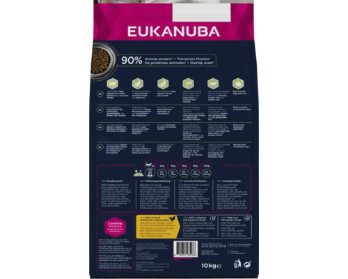 Mâncare pentru pisici Eukanuba, 90% proteine animale, 10 kilograme