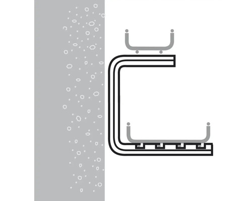 Reprezentarea unei profile pentru montare pe perete