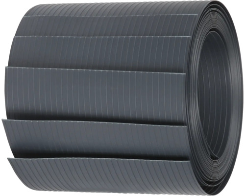 Bandă de opacizare Konsta 5 benzi 200 x 19,2 cm antracit Bordură de gazon din plastic la rolă