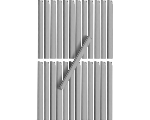 Set cleme prindere bandă opacizare Konsta argintiu 25 buc.