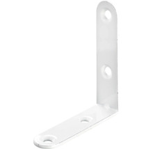 Conector unghiular alb cu trei găuri