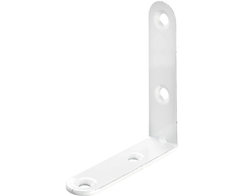 Conector unghiular alb cu trei găuri