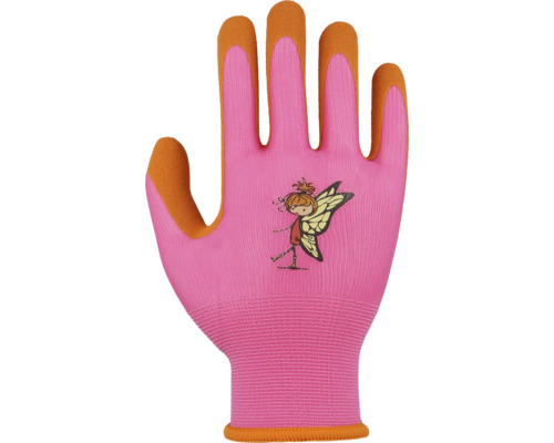 Mănuși Floralie mărimea 4 roz/portocaliu