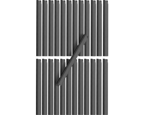 Set cleme prindere bandă opacizare Konsta antracit 25 buc.