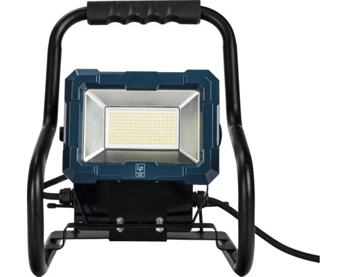Proiector portabil LED exterior Lumak Pro 50W 8520 lumeni IP54, lumină rece Reflector LED de șantier cu cadru de susținere