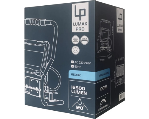 Ambalajul lămpii de lucru Lumak Pro