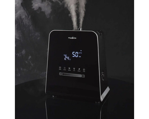 Umidificator Nedis cu afișaj de temperatură și umiditate