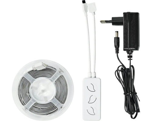 Bandă LED cu unitate de control și adaptor de alimentare