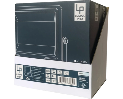 Pachet cu două proiectoare LED Lumak Pro cu 16500 lumeni