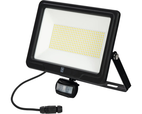 Proiector LED exterior Lumak Pro 100W 16500 lumeni IP44, lumină neutră, senzor de mișcare