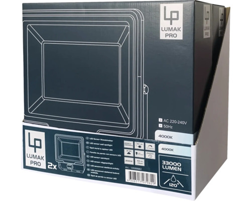 Proiector LED exterior Lumak Pro 200W 33000 lumeni IP44, | HORNBACH