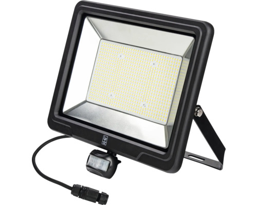 Proiector LED exterior Lumak Pro 200W 33000 lumeni IP44, lumină neutră, senzor de mișcare