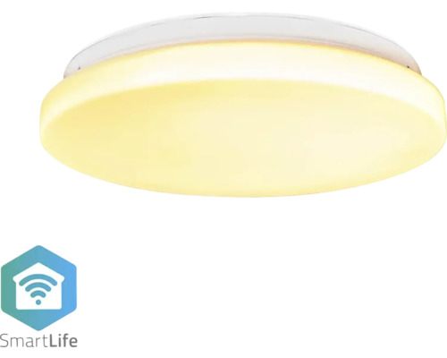 Plafonieră cu LED integrat Nedis SmartLife 18W 1820 lumeni, lumină RGB, albă, conexiune WiFi