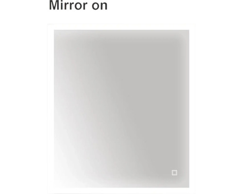 Oglindă dreptunghiulară cu iluminare