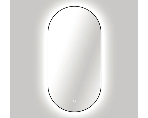 Oglindă baie cu LED Cordia Oval Line Backlight 100x50 cm | HORNBACH