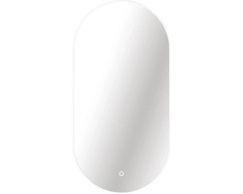 Oglindă ovală cu iluminare