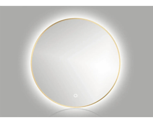 Oglindă baie cu LED Cordia Round Line Blacklight Ø 60 cm senzor Touch IP 44 Oglindă rotundă cu iluminare pentru baie