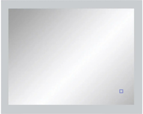 Oglindă de baie dreptunghiulară cu ramă îngustă și un senzor