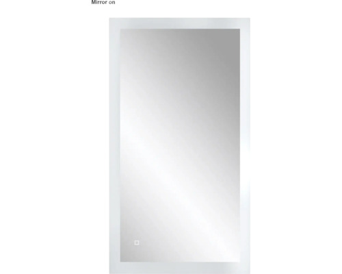 Oglindă de baie rectangulară cu iluminare