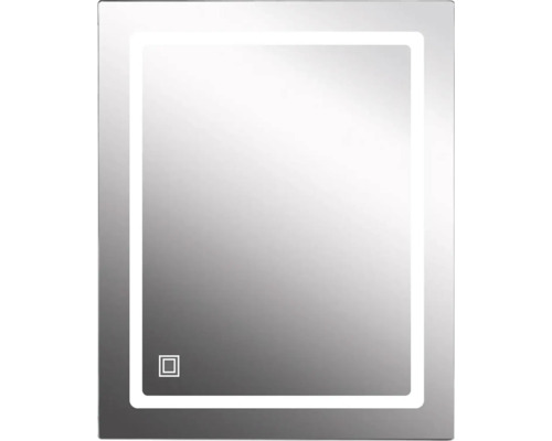 Oglindă de baie dreptunghiulară cu iluminare LED