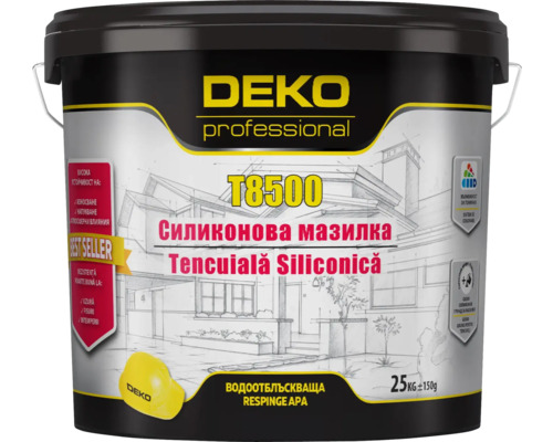 Tencuială decorativă siliconică Deko Professional T8500 R25 TRA 25 kg