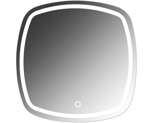 Oglindă baie cu LED Cordia Smooth Line 60x60 cm senzor Touch IP 44 Oglindă de baie pătrată cu iluminare LED