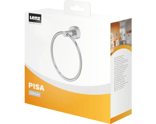 Ambalaj inel pentru prosop Lenz Pisa crom