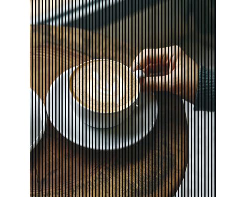 Panou riflaj acustic imprimat digital Cafea 1 19x2253x2400 mm