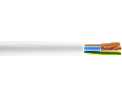 Cablu MYYM 3x6mm² alb, inel 100m, manta din PVC tip PVC/C conform SR CEI 227-1+A1