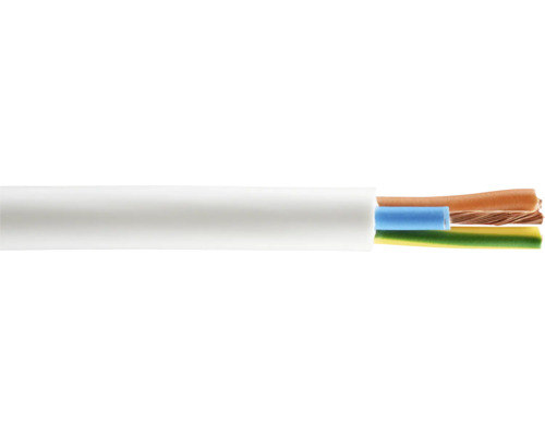 Cablu MYYM 3x10mm² alb, manta din PVC tip PVC/C conform SR CEI 227-1+A1