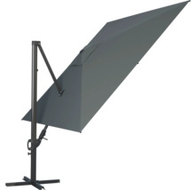 Umbrelă suspendată Soluna Avignon 300x300 cm 220 g/m² gri închis-thumb-6