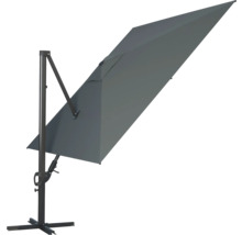 Umbrelă suspendată Soluna Avignon 300x300 cm 220 g/m² gri închis-thumb-6 Umbrelă suspendată Soluna Avignon 300x300 cm 220 g/m² gri închis-thumb-6