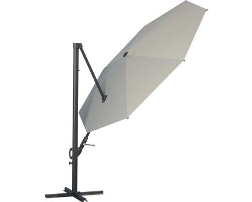 Umbrelă de soare cu braț lateral și suport pentru grădină