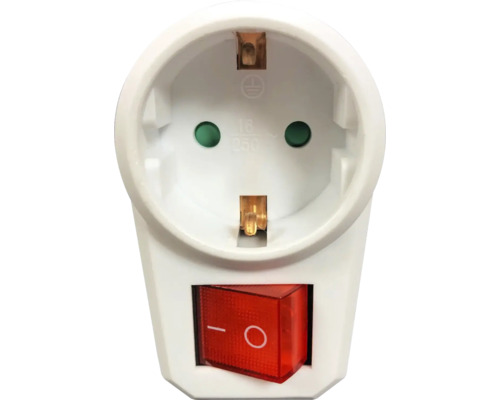 Adaptor priză Gelux, cu întrerupător Adaptor priză Gelux, cu întrerupător