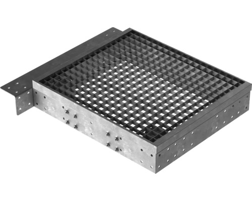 Sifon de pardoseală metalic cu grilaj