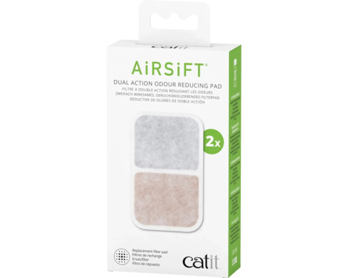 Set filtre cărbuni pentru litieră Catit AiRSiFT Dual Action Pad 2 buc.