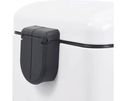 Vizualizare detaliată a unui recipient cu închidere neagră